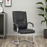 HIGH QUALITY LEATHER CANTILEVER CONFERENCE OFFICE VISTOR CHAIR