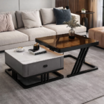 MODERN LUXURY TWO-TONE CENTER TABLE SET - Image 6