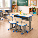 ADJUSTABLE STUDENT DESK AND CHAIR CLASSROOM SET