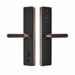 MODERN TOUCHSCREEN SMART DOOR LOCK WITH ROSE GOLD HANDLE