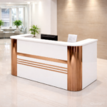 AURORA GOLD PRESTIGE CURVE RECEPTION DESK