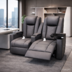 LUXURY LEATHER RECLINING EXECUTIVE OFFICE CHAIR - Image 5