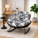 MONOCHROME BLOSSOM LUXURY LOUNGE LIVING ROOM ACCENT CHAIR