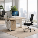 EXECUTIVE MULTI-FUNCTIONAL OFFICE WORKSTATION DESK - Image 4