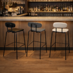 MODERN MINIMALIST METAL FRAME BAR STOOLS
