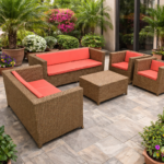 HAVEN SUNSET HANDWOVEN RATTAN ELEGANT OUTDOOR SET