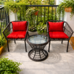 GARDEN EMBER 3-PIECE PATIO CONVERSATION OUTDOOR SET