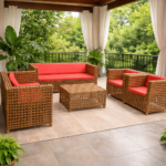 HAVEN SUNSET HANDWOVEN RATTAN ELEGANT OUTDOOR SET - Image 3