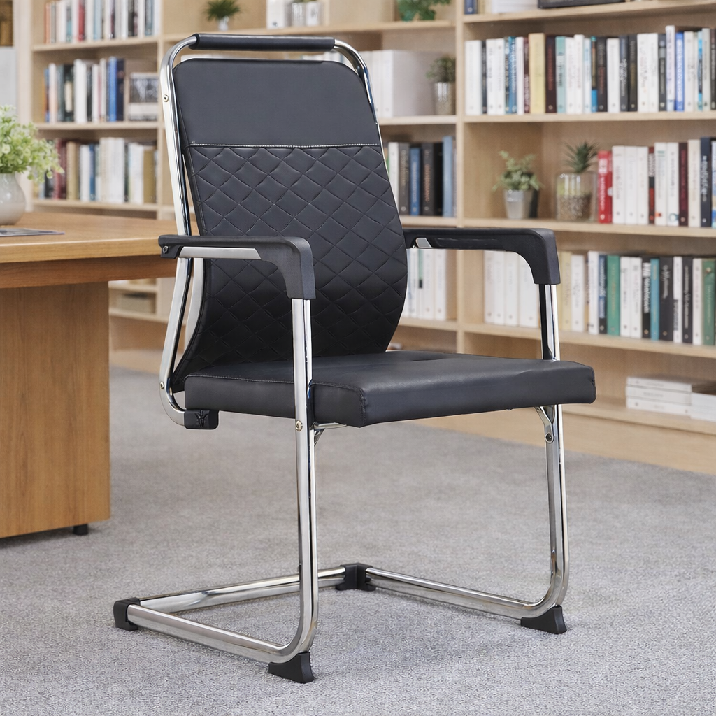 ChatGPT Image Feb 4, 2026, 03_55_13 PM MODERN CANTILEVER EXECUTIVE LEATHER VISITOR CHAIR - Image 1