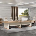 EXECUTIVE DUAL-TONE BOARDROOM CONFERENCE TABLE - Image 4