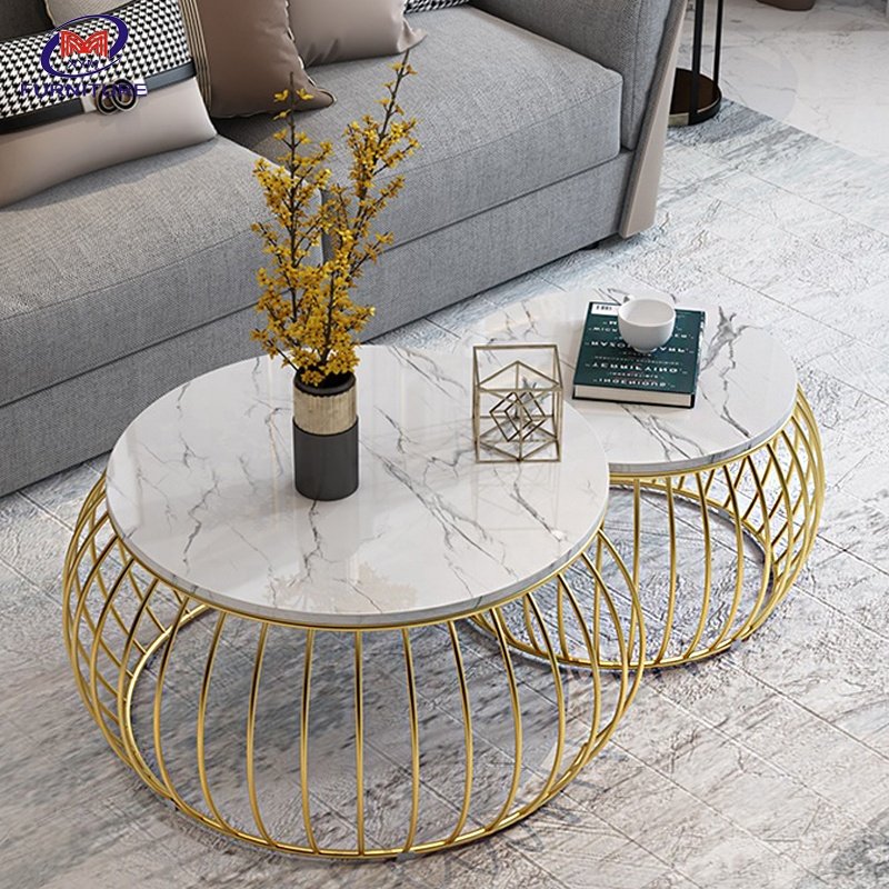 H1c2848e91c6b45dc9c7e5c756cacc1e40 LUXE NESTED MARBLE COFFEE TABLE SET - Image 1