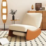 CONTEMPORARY SCULPTED LUXE LOUNGE TEXTURED UPHOLSTERY ACCENT CHAIR