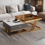 MODERN LUXURY TWO-TONE CENTER TABLE SET - Image 3