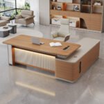 CONTEMPORARY AMBIENT ACCENT LIGHTING EXECUTIVE OFFICE DESK