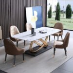 GRAND LUXE MARBLE ELEGANCE SIX-SEATER DINING SET - Image 2
