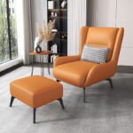 COMFORT HIGH-BACK WITH MATCHING OTTOMAN LOUNGE ACCENT CHAIR