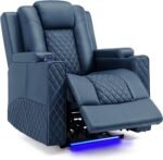 OBSIDIAN ROYALE QUILTED POWER-RECLINE CINEMA THRONE CHAIR - Image 2