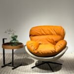 MONOCHROME BLOSSOM LUXURY LOUNGE LIVING ROOM ACCENT CHAIR - Image 3