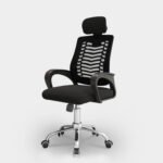 ERGONOMIC EXECUTIVE MESH OFFICE CHAIR WITH ADJUSTABLE HEADREST AND LUMBAR SUPPORT - Image 2