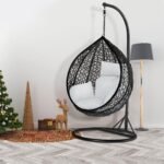 LUXURY WOVEN RATTAN HANGING EGG SWING CHAIR