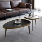 LUXURY TWO-PIECE OVAL CENTER TABLE SET