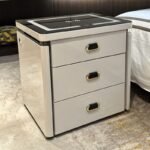 LUXEDGE SMART GLOW AMBIENT GLASS TOP BEDSIDE TABLE - Image 3