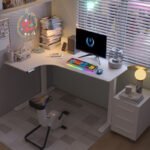 SIMPLE DUAL-SURFACE L-SHAPED CORNER FLOW WORKSTATION DESK