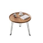 STYLISH ROUND WOODEN COFFEE TABLE - Image 2