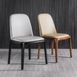 LUXURY MODERN MARBLE DINING SETTING WITH ELEGANT CHAIRS AND CONTEMPORARY INTERIOR DESIGN - Image 2