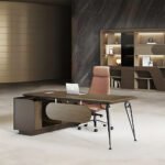 MODERN EXECUTIVE L-SHAPED OFFICE DESK - Image 2