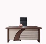 MODERN EXECUTIVE DUAL TONE WOOD FINISH OFFICE DESK - Image 3