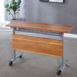 MODERN MOBILE FOLDING TRAINING DESK WITH MODESTY PANEL