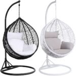 LUXURY WOVEN RATTAN HANGING EGG SWING CHAIR - Image 2