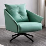 SADDLEBROOK MODERN SWIVEL LIVING ROOM ACCENT LOUNGE CHAIR - Image 2