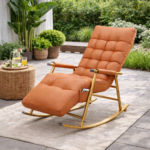 SUNSET COMFORT TUFTED OUTDOOR ROCKING LOUNGE CHAIR