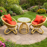 OASIS SUNSET PLUSH HANDWOVEN RATTAN  OUTDOOR LOUNGE SET - Image 2