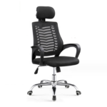PROFESSIONAL MESH HIGH-BACK OFFICE CHAIR WITH HEADREST - Image 2