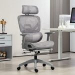 ERGONOMIC EXECUTIVE ADJUSTABLE HEADREST MESH OFFICE CHAIR - Image 4