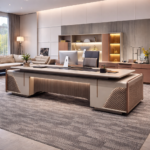 LUXURY IMPERIAL EXECUTIVE OFFICE DESK WITH PREMIUM