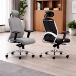 ERGONOMIC EXECUTIVE OFFICE CHAIRS WITH ADJUSTABLE HEADREST AND LUMBAR SUPPORT