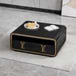 LUXURY BLACK AND GOLD DESIGNER CENTER TABLE