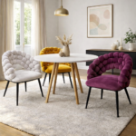 MODERN LUXURY BUBBLE BACK DINING CHAIR SET