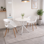 SCANDINAVIAN ELEGANCE ROUND DINING SET - Image 3
