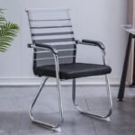 MODERN MESH VISITOR CHAIR WITH CHROME FRAME