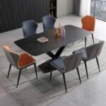 THE MONARCH MODERN SIX-SEATER DINING SET