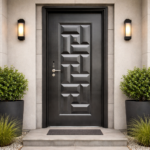 ULTRA MODERN GEOMETRIC STEEL SECURITY DOOR