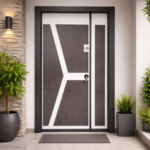 MODERN GEOMETRIC LUXURY SECURITY DOOR