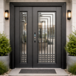 PREMIUM MODERN DOUBLE GLASS SECURITY DOOR