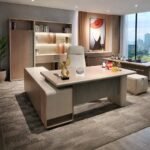 MODERN FLUTED PREMIUM OFFICE TABLE DESIGN