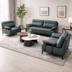 LUXURY SLATE HORIZONTAL ARMCHAIR SOFA